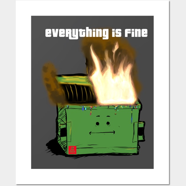 eVERYTHING iS fINE Wall Art by PickledGenius